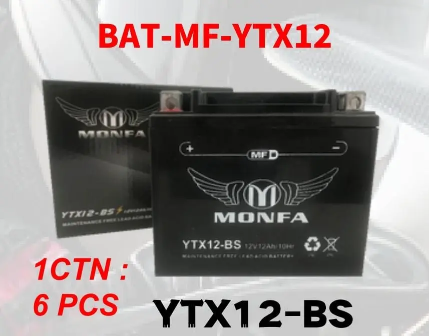 BATTERY YTX12 (MONFA)