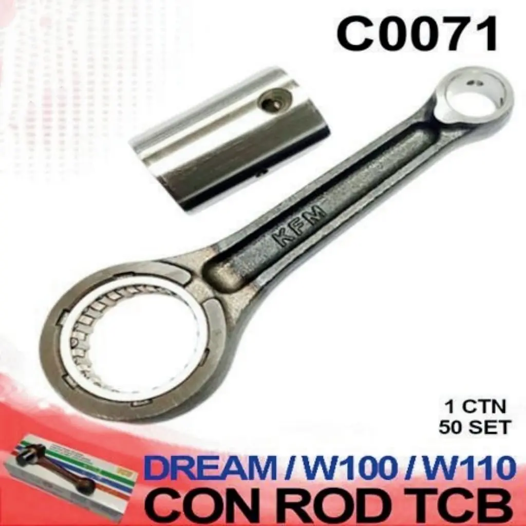 CONNECTING ROD - W100/W110/DREAM (1 CTN X 50 SET)