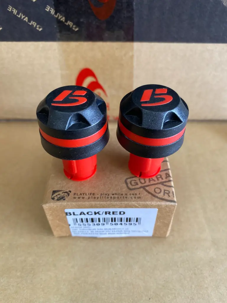HANDLE BAR BALANCER PLAYLIFE - RED (PAIR W/ HANDLE GRIP OPEN)