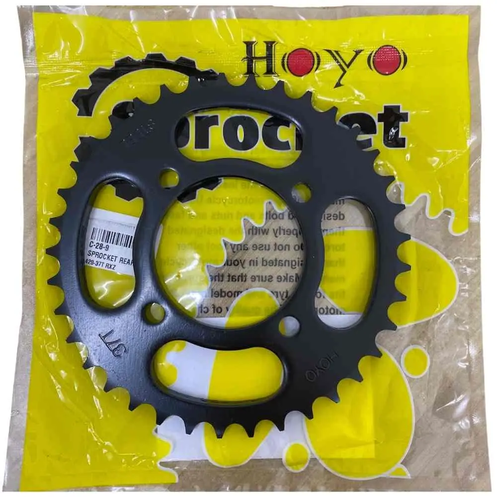 SPROCKET REAR RXZ (BLACK) 428 - 37T