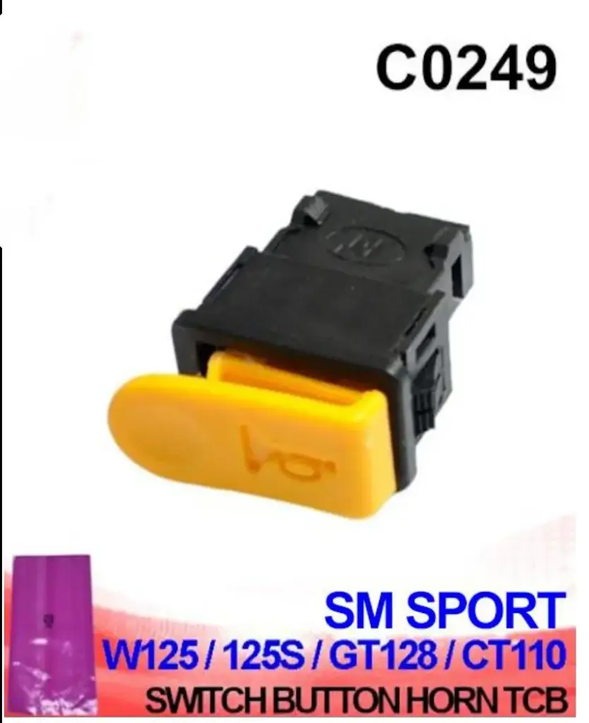SWITCH BUTTON HORN-WAVE125/GT128/CT110/SM SPORT
