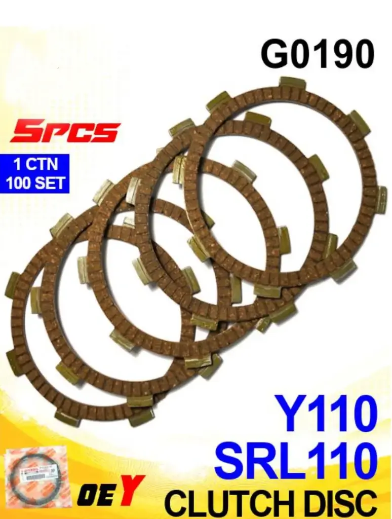 CLUTCH DISC-SRL110/Y110 (5 PCS) 